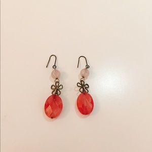 Orange Pink earrings